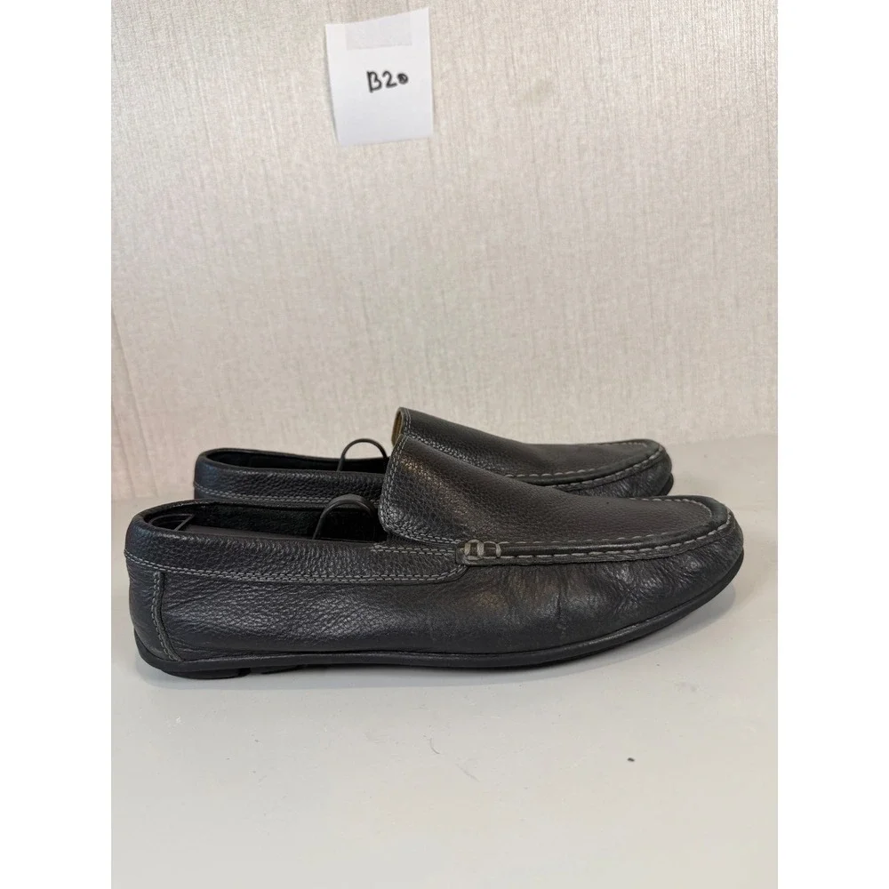 G.H‎ Bass & Co Connor Size 8M Loafer Black Brazil Leather Shoes